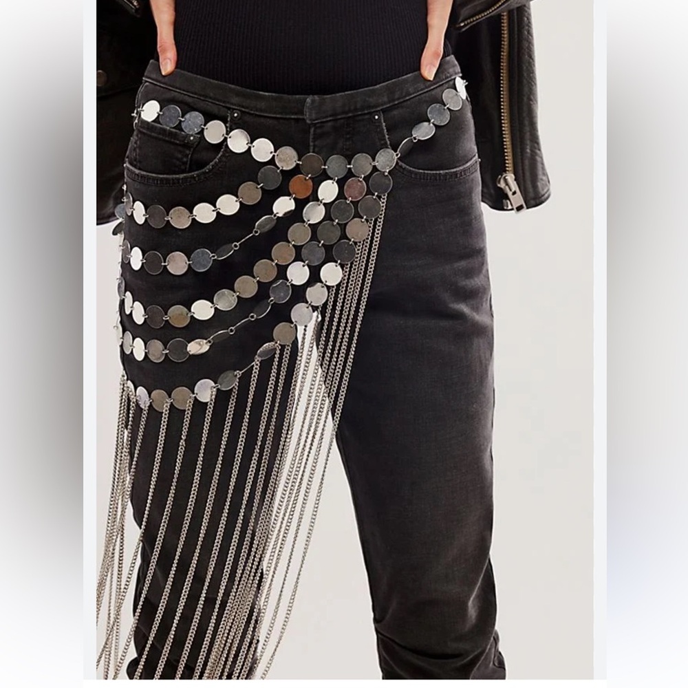 Free people Disco Inferno Skirt Belt (silver & gold available)